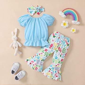 Charming Guodeunh Toddler Girl Easter Bunny Outfit Set