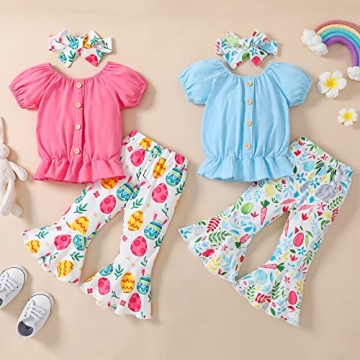 Charming Guodeunh Toddler Girl Easter Bunny Outfit Set