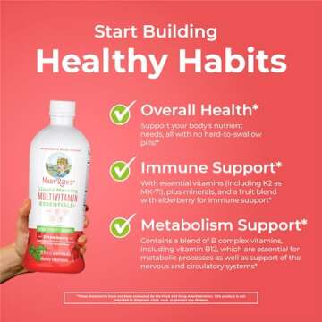 MaryRuth's Liquid Morning Multivitamin (Strawberry) & Liquid Nighttime Multimineral (Coconut, 32oz) ...