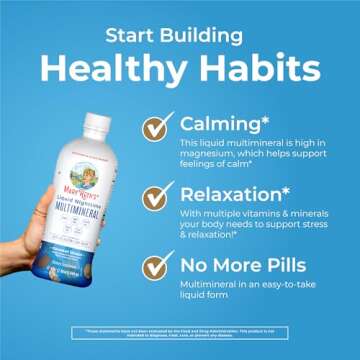 MaryRuth's Liquid Morning Multivitamin (Strawberry) & Liquid Nighttime Multimineral (Coconut, 32oz) | Clean Label Project Verified® | Vitamins for Energy, Sleep, & Overall Health | Vegan, Non-GMO