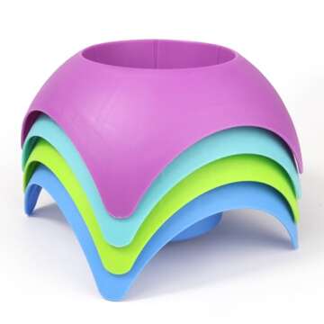 Beach Vacation Accessory Turtleback Sand Coaster Drink Cup Holder, Assorted Colors, Pack of 4