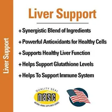 Vet Classics Liver Support Pet Health Supplement for Dogs, Cats – Liver Functions – B-Vitamins, Glutathione, Milk Thistle – Soft Tablets, Chews – 120 Soft Chews
