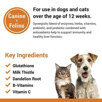 Vet Classics Liver Support Pet Health Supplement for Dogs, Cats – Liver Functions – B-Vitamins, Glutathione, Milk Thistle – Soft Tablets, Chews – 120 Soft Chews