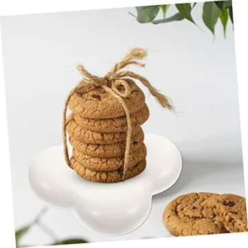 FELTECHELECTR Ceramic Teacup Tray and Multi Function Dry Fruit Tray Household Candy Tray for Snacks Divided Serving and Fruit Basket Elegant Snack Supply for Home Use