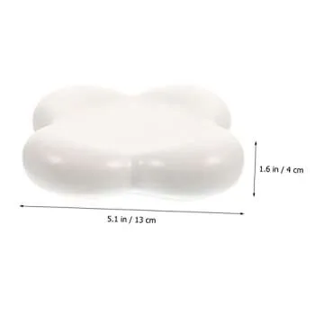 FELTECHELECTR Ceramic Teacup Tray and Multi Function Dry Fruit Tray Household Candy Tray for Snacks Divided Serving and Fruit Basket Elegant Snack Supply for Home Use