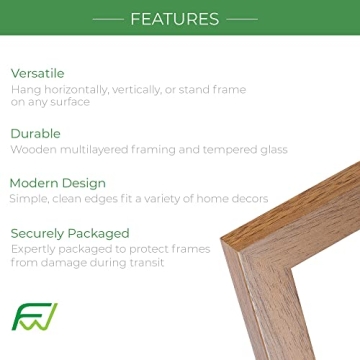 FrameWorks 2-Pack Natural Oak Photo Frames - Elegant Display