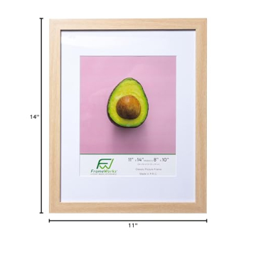 FrameWorks 2-Pack Natural Oak Photo Frames - Elegant Display