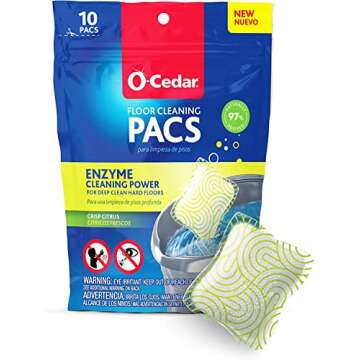 O-Cedar EasyWring RinseClean Microfiber Spin Mop & Bucket Floor Cleaning System with Citrus Pac (Var...