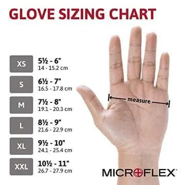 Ansell MICROFLEX Diamond Grip Gloves - Durable & Comfortable