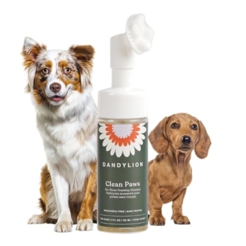 No-Rinse Dog Paw Cleaner with Silicone Brush for Healthy Paws
