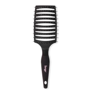 L'ANGE HAIR Siena Wide Curved Vented Hair Brush | Stylish Detangling Brush with Nylon Bristles | Per...