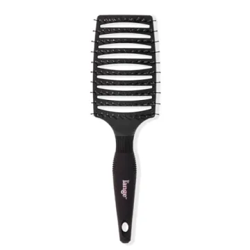 L'ANGE HAIR Siena Wide Curved Vented Hair Brush | Stylish Detangling Brush with Nylon Bristles | Per...