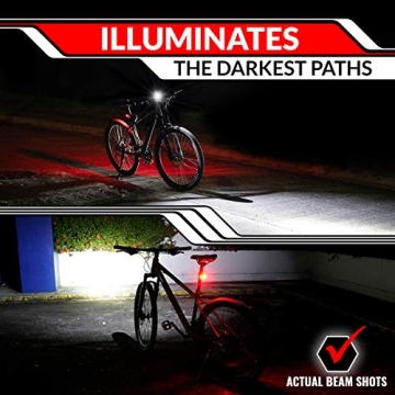GearLight S400 Rechargeable Bike Light Set for Safety