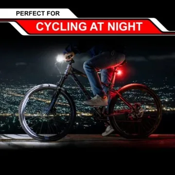 GearLight S400 Rechargeable Bike Light Set for Safety