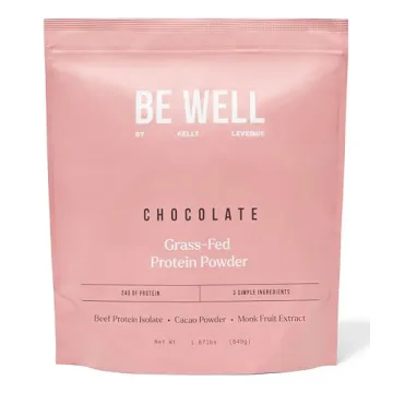 Be Well by Kelly Chocolate Grass-Fed Beef Protein Powder - 24G Protein, Low Carb, Clean Ingredients!...