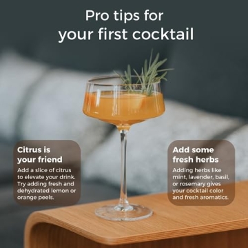 Luxe Martini Glasses Set of 2 | Handblown Crystal Cocktail Glasses