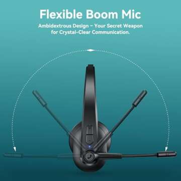 Sarevile Bluetooth Headset with USB Dongle for Work
