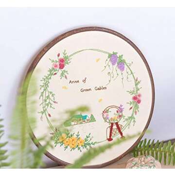 Hand Embroidery Kits for with Pattern, Full Range of Embroidery Starter Kit with Pattern for Lovedfu...