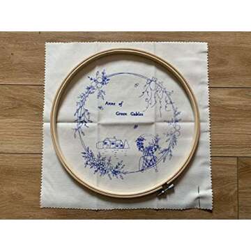 Hand Embroidery Kits for with Pattern, Full Range of Embroidery Starter Kit with Pattern for Lovedfull [Anne of Green Gables]