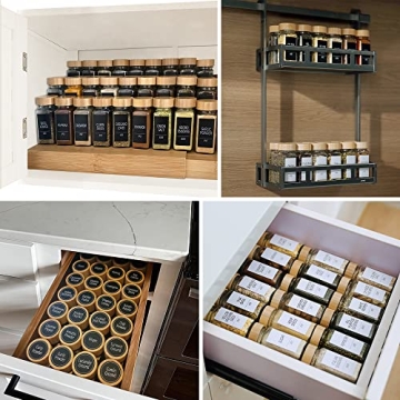 Churboro 36 Spice Jars Set for Organized Cooking
