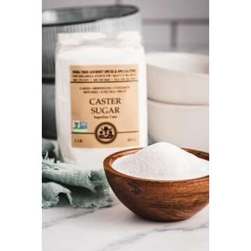 India Tree Superfine Caster Baking Sugar, 1 lb. bag