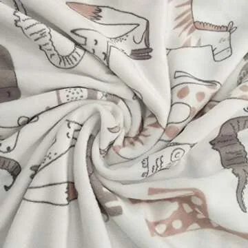 Soft Minky Baby Blanket with Lovely Animal Print 30 x 40