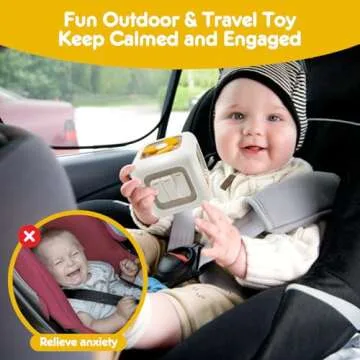 ROOCHKD Montessori Busy Cube Sensory Activity Board Car Travel Activities Fine Motor Toy for Kids Hands-on Ability Learning, Party Favors First Birthday Tank You Gifts for Toddlers 12 Months+