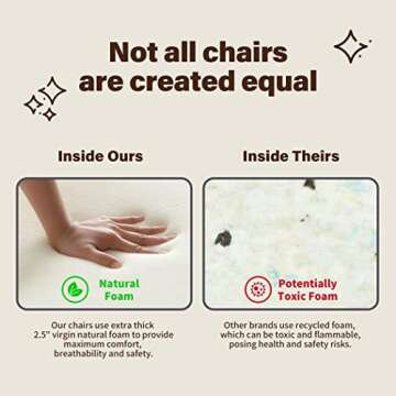 Criss Cross Chair Armless PU Leather Office Desk Chair,Cross Legged Home Office Chair No Wheels,120° Rocking Ergonomic PC Chair,Thicken Padded Swivel Vanity Chair for Women, Girls,Accent Chair