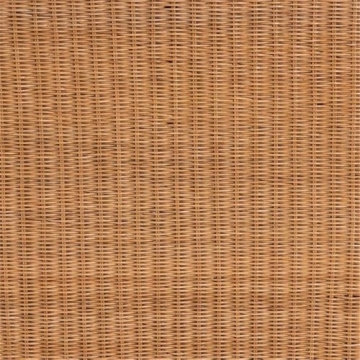 Bali & Pari Bohemian Honey Scallop Rattan Console Table