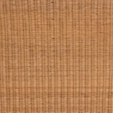 Bali & Pari Bohemian Honey Scallop Rattan Console Table