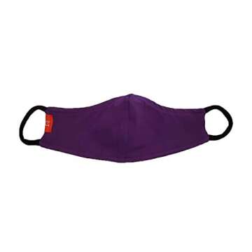 Kids-Size Double Layered Cotton Face Mask (Made in USA) (Royal Purple)