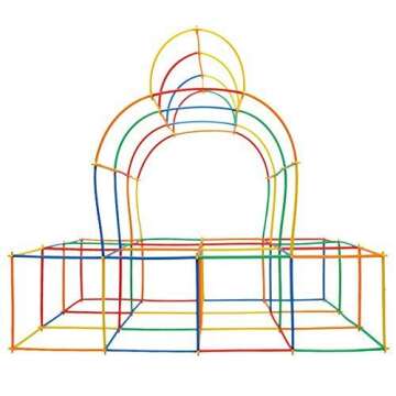 Smart Builder Straw Builder Set 400 Piece STEM Construction Engineering Toy for Boys and Girls Educational Motor-Skill Building Gift for Kids