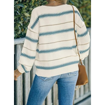 Stylish Dokotoo Striped Oversized Sweater for Women