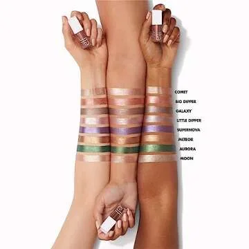 e.l.f. Liquid Metallic Eyeshadow, Quick-Drying, Long-Lasting, Gel-Based Formula For One-Swipe Pigmented Coverage, Vegan & Cruelty-Free, Aurora