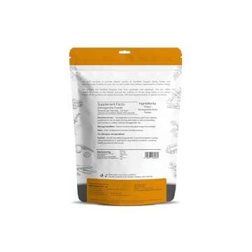 100% Organic Ashwagandha Powder- Withania Somnifera- USDA Certified Organic- 227g (0.5 LB) 8 oz - Ay...