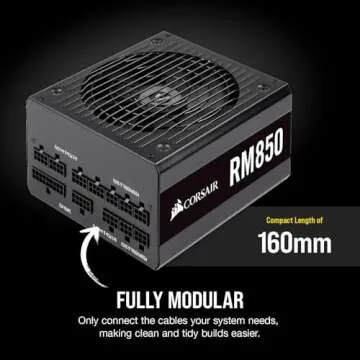 Corsair RM850 850W Gold Certified Power Supply for PCs