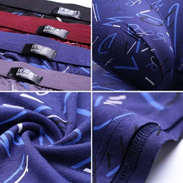 Youlehe Men's Soft Rayon Boxer Briefs – 8 Pack Comfort