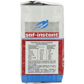 Saf Instant Yeast - 4 Pack for Perfect Baking Results