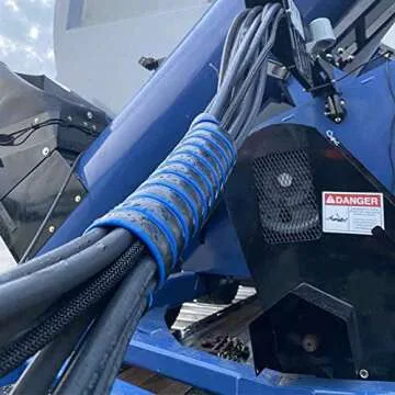 Outback Wrap - Hose Tamer Hydraulic Hose Management Protector and Tagging Wraps for Farming and Agriculture Equipment, Tractors, Harvesters, Planters, and Sprayers 40 mm Diameter - 18 inch - Red