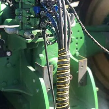 Outback Wrap - Hose Tamer Hydraulic Hose Management Protector and Tagging Wraps for Farming and Agriculture Equipment, Tractors, Harvesters, Planters, and Sprayers 40 mm Diameter - 18 inch - Red