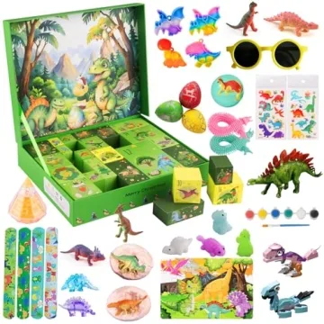 Advent Calendar 2024 for Kids - 24 Days Surprise Christmas Dinosaur Gift Box - Christmas Countdown B...