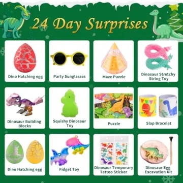 Exciting Dinosaur Advent Calendar for Kids - 2024