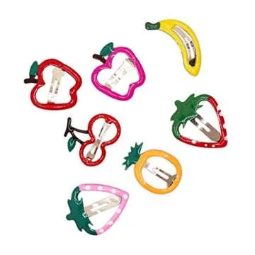 Lurrose 14pcs Kids Hair Clips - Cute Fruit Barrettes
