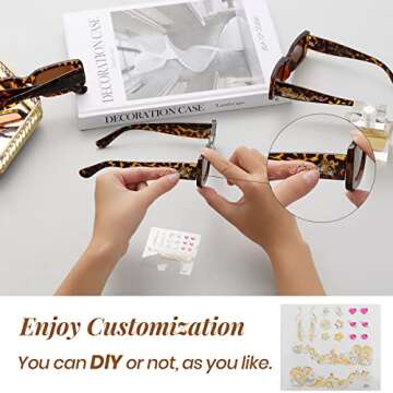 Veda Tinda Vision Rectangle Sunglasses Men Brown Tortoise Shell Polarized Driving Trendy Retro 90s Vintage y2k Glasses for Women UV Protection Skin Mens Square Frame Shades Womens Accessories C01S02