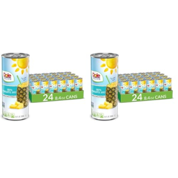 Dole 100% Pineapple Juice - 48 Cans with Vitamin C