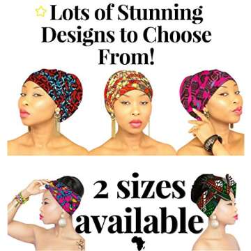 DESIGN 98 Blue Pink Head Wrap | 100% Cotton HEAD SCARF | Royal Head Wraps
