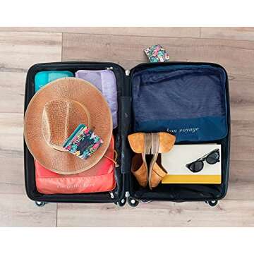 Colorful Travel Packing Cubes - Lightweight & Versatile