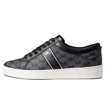 Michael Kors Juno Stripe Lace-Up Black 8 M - Chic & Comfortable Footwear