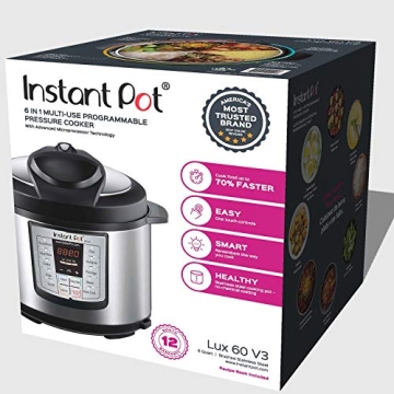 Instant Pot LUX60V3: 6-in-1 Multi-Use Cooker for Everyone