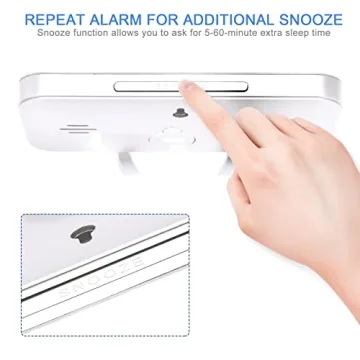 Ygdigital 6.5 Inch LED Mirror Alarm Clock with USB Ports